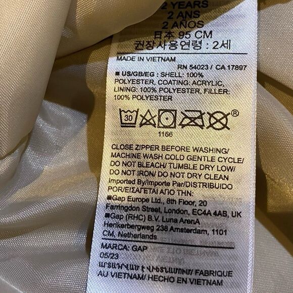 Baby Gap Disney Recycled Snow Bib Overalls Minnie Mouse Print Size 2 Toddler - Picture 9 of 9